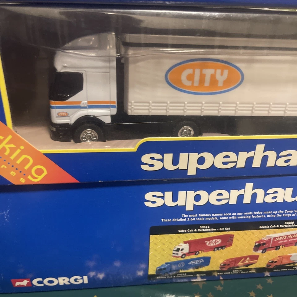 Corgi Superhaulers 1:64 TY86903 Renault Premium Curtainsider - City - Bild 2 von 4