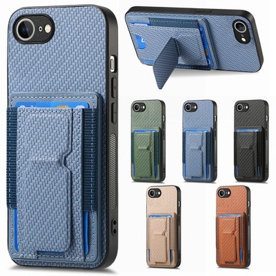 Fiber Card Stand Phone Case For Xiaomi 13 12 Redmi Note 15 14 13C POCO X5 9T K60