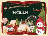 Holzschild 30X40 Cm WeihnachtsgrüßE Aus MöLln Weihnachten Fest Deko Geschenk Hol