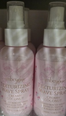 Amberglow Texturizing Wave Spray Creates Beachy Waves Coconut 3.38 fl oz 3pk