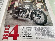 NORTON BIG 4 600cc MOTORCYCLE  ARTICLE