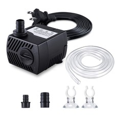 Fountain Pump, 80GPH 4W 300L/H Submersible Water Pump, Durable Outdoor Fount...