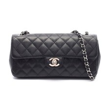 Chanel Leather Matelasse Shoulder Bag Black
