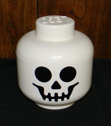 LEGO - Minifigure Head Storage Container - Skeleton Skull - Small