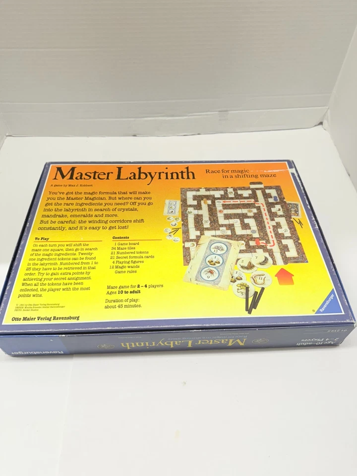 VINTAGE Master Labyrinth Maze Game COMPLETE Ravensburger 1991 Strategy - Image 2 of 4