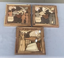 Lot Of 3 Creative Crafthouse Wooden Puzzles New Unopened 