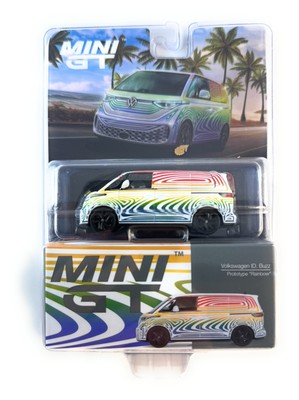 Mini GT 1:64 Volkswagen ID Buzz Prototype  Rainbow  Diecast Model MGT00899-1I