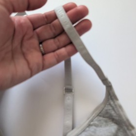 La Perla Studio 2 Everyday Loungewear Gray Triangle Bra - Size 34C - Modal Soft