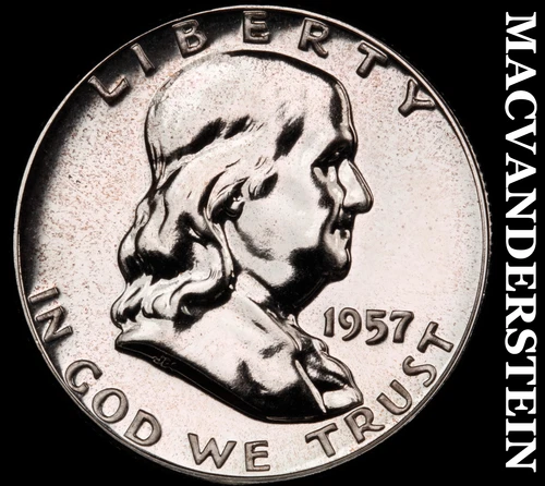 1957 Franklin Half Dollar- Silver Choice Gem Proof Luster #i2449