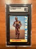 1977 Star Wars Wonder Bread 891 #7 See-Threepio SGC 8
