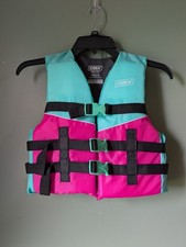 DBX Type III Youth Life Jacket Vest 50-90 lbs Teal Magenta Verve Vest