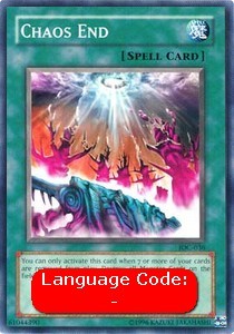 YuGiOh Chaos End (V.1) IOC-EN036 Common Englisch NM unl.