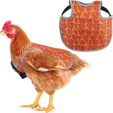 Chicken Saddle and Back Protector for Hens, Apron With Adjustable Yellow