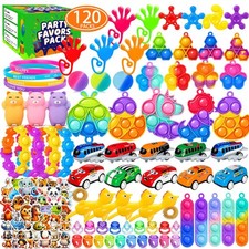 120 PCS Party Favors for Kids 4-8 8-12 Fidget Toys Bulk Treasure Box Toys for...