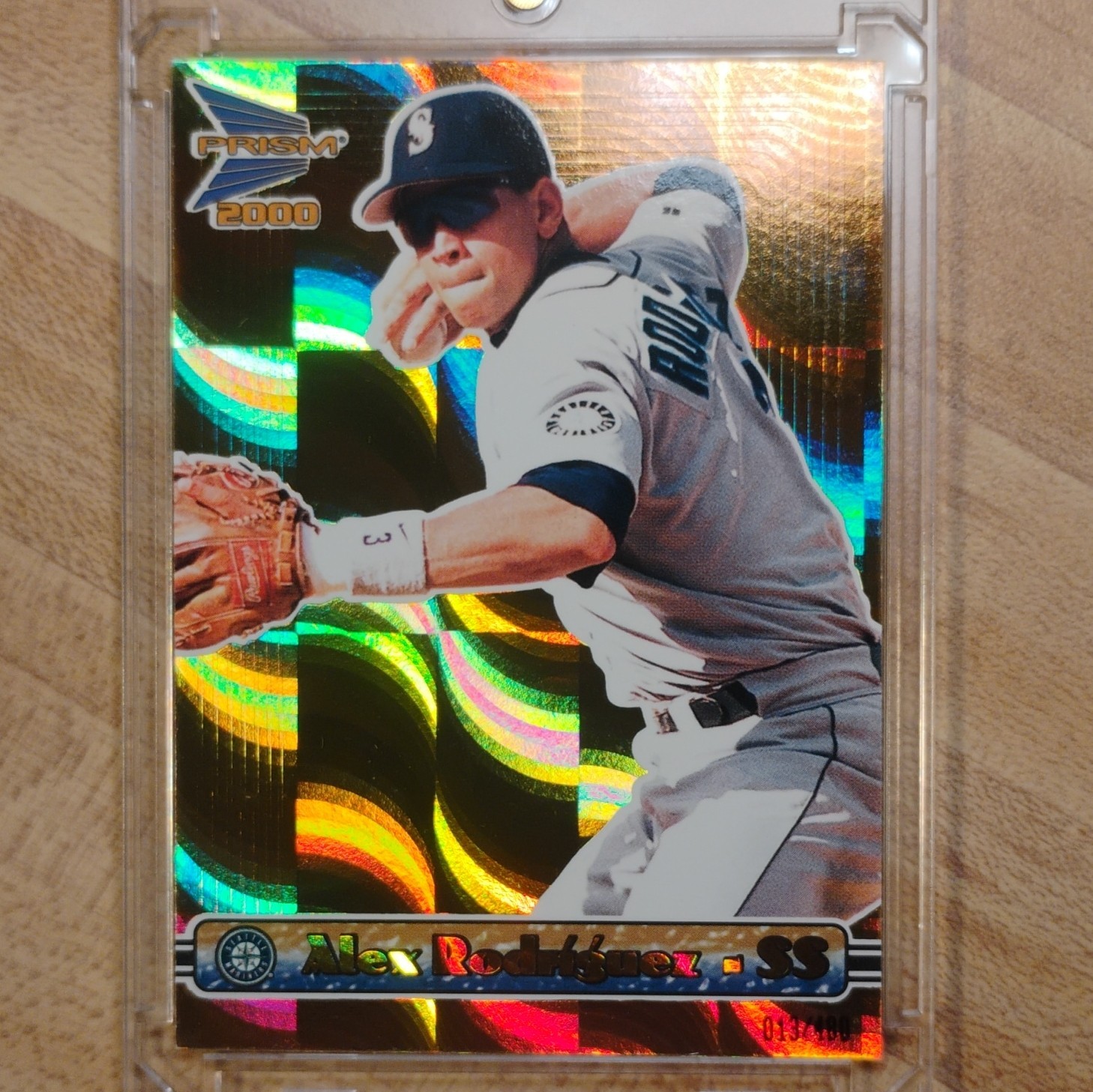 Pacific 2000 Prism Alex Rodriguez #136 Seattle Mariners Serial Numbered /400