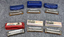 Vtg Hohner Marine Band Harmonica - Big River - Lot of 6 As shown