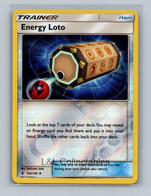 energy loto pokemon card value Energy Loto #122/145 Reverse Holo SM - Guardians Rising