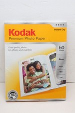 Kodak Premium Photo Paper 8.5x11 Gloss Instant Dry 50 Sheets