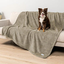 Fluffy Waterproof Dog Blanket for Couch and Bed, Reversible She