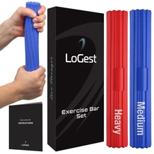 Best Twist Hand Exerciser Bars for Physical Therapy Relieves Tendonitis Pain &