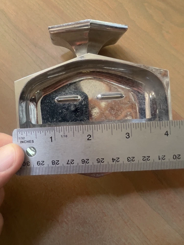 Jabonera vintage de montaje en pared años 50 o 60 niquelada baño retro Foto 4 de 4