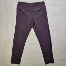 90 Degree by Reflex Yoga Pants Leggings Womens Purple Spandex Size Large