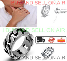 Original Mens Boys Spin Ring in Stainless Steel&nbsp;Band Spinner&nbsp;Anxiety&nbsp;Gift