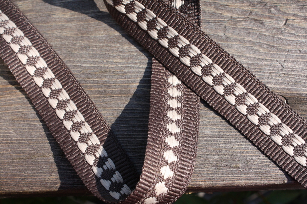 Woven Fabric Tape Trim Diamond Stripe Brown, 1 inch by the 1 yard eBay