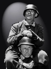 PHOTO NOIR ET BLANC  - LOUIS DE FUNES, BOURVIL  - FORMAT 20X27 CM #1