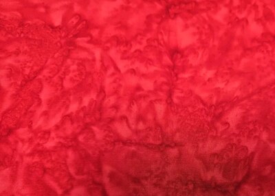 3,4 Meter Indonesische Bali Batik 100% Premium Baumwolle 110 cm breit Kirschrot