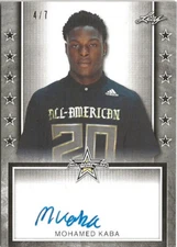 2020 Leaf Army All American Mohamed Kaba Auto RC 4/7 South Carolina Gamecocks