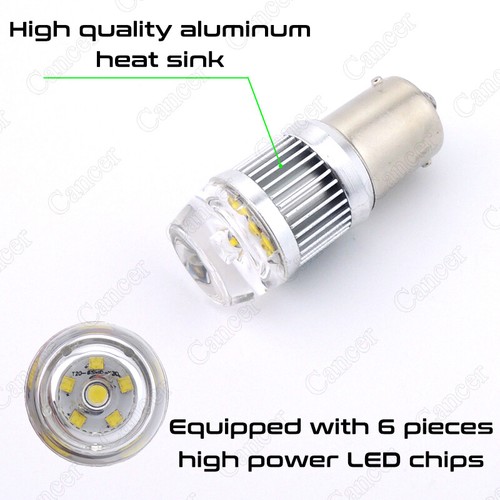 2x Error Free HID White LED Daytime Running Light Bulbs for Volkswagen Jetta DRL - Picture 3 of 12