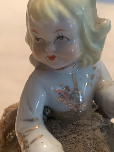 Japan Figurine Girl With Poodle Green Good Condition - Picture 2 of 10
