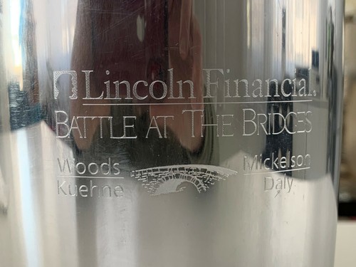 Tiger Woods Nambe Golf Wine Chiller Mickelson Battle Bridge Lincoln 2004