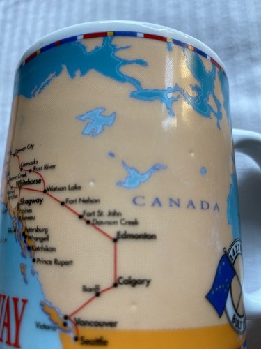 Alaska Highway Set of 2 1422 Miles Built 1942 Coffee Tea Cups Mugs Collectibles! - Picture 9 of 12