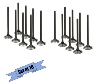 SuperTech Black Nitride Exhaust / Intake Valve Set For Toyota 4AGE 16V