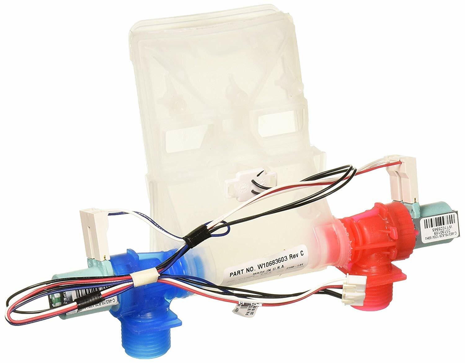 New Genuine OEM Whirlpool Washer Washing Machine Water Inlet Valve 