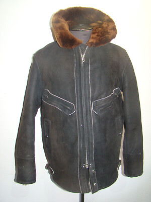 RARE Sz.52-4 Soviet Pilot Spase flight period Pilot Fur Jacket USSR 1975