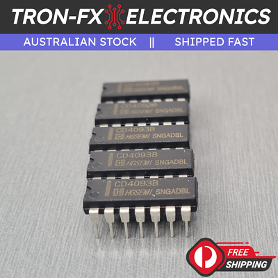 2 X IC CD4093BE Texas Instruments - 4 NAND Schmitt-Trigger CMOS, DIP-14, Per Circuiti Elettronici - Foto 3
