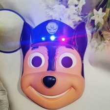 Paw Patrol Chase Máscara LED Disfraz Juegos con disfraces Iluminar Carnaval Halloween