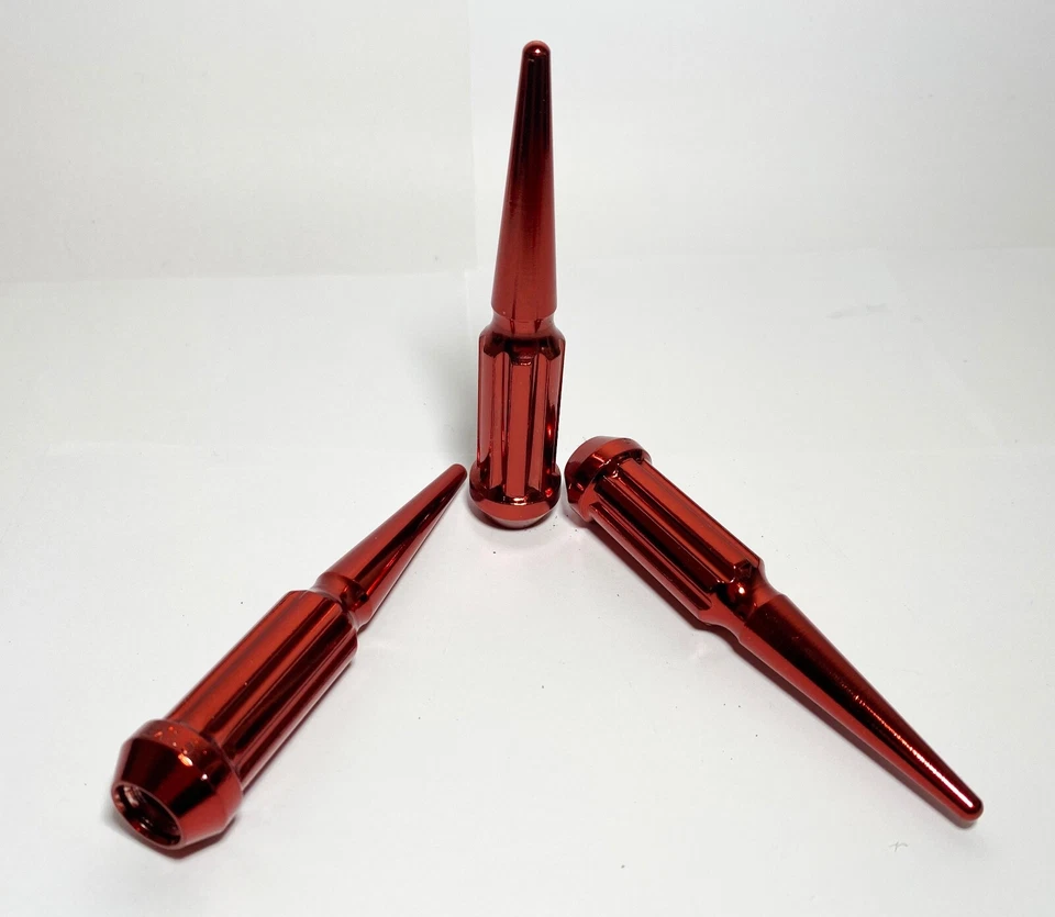 FIT FORD TAURUS EXPLORER FLEX MUSTANG 4.5"" SPLINE ESPIGA TUERCA 1/2-20 ROJO 20PC Foto 3 de 4