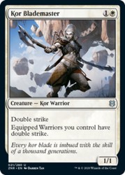 Kor Blademaster #21 Zendikar Rising Foil