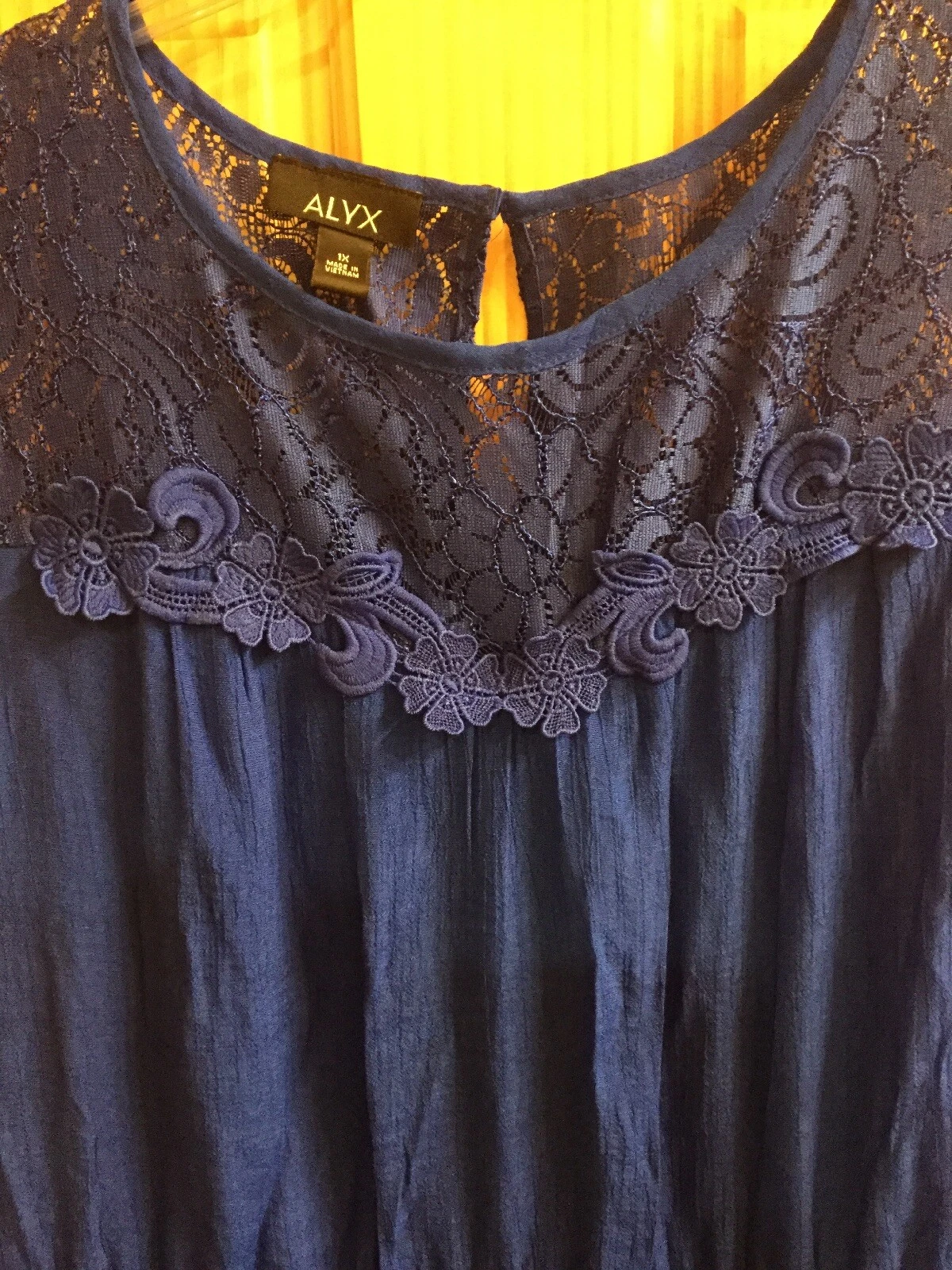 Maxi abito donna nuovo con etichetta Hi Lo 1X blu royal alyx