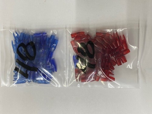 PNA Closeout PIN NOCKS Flo Red, Flu Blue - Picture 2 of 2