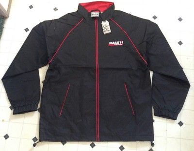 A New CaseIH Large Zip Up Rain Jacket With No Hood