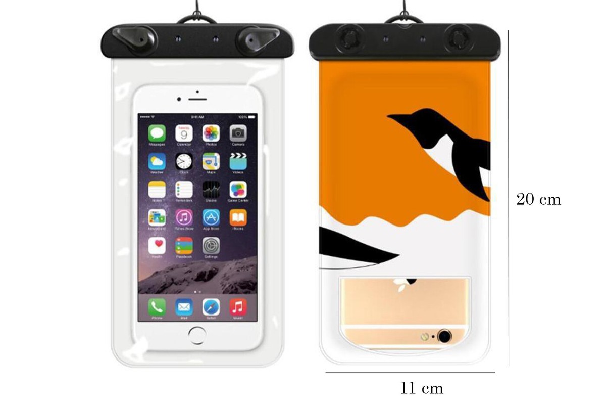 Custodia Impermeabile Universale Per Smartphone - Per Uso In Piscina O Al Mare, Con Cordino, Colore Nero - Foto 5