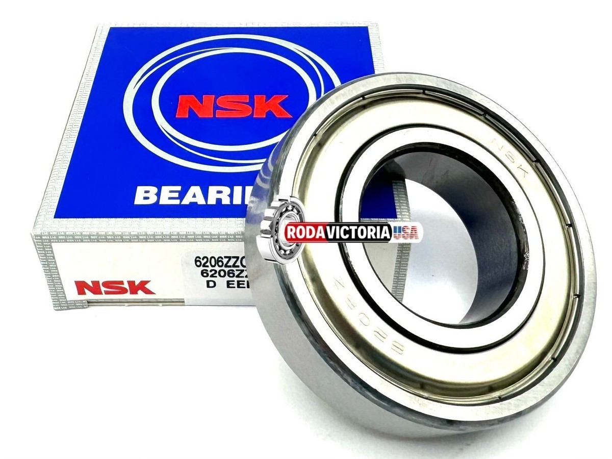NSK 6206 ZZ C3 DEEP GROOVE BALL BEARING, METAL SHIELDED 30x62x16