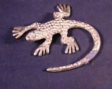 Awesome 2.5" Pewter Lizard Figure