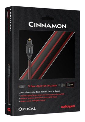 AudioQuest Cinnamon Optical Cable - 3 Meter - Authorized Dealer