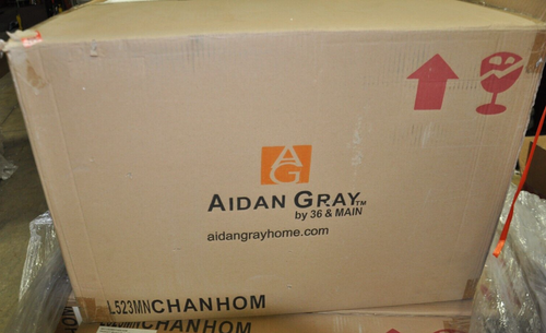Aidan Gray Modern Basket Weave Mirrored Nickel Chandelier L523MN NEW - Picture 2 of 10